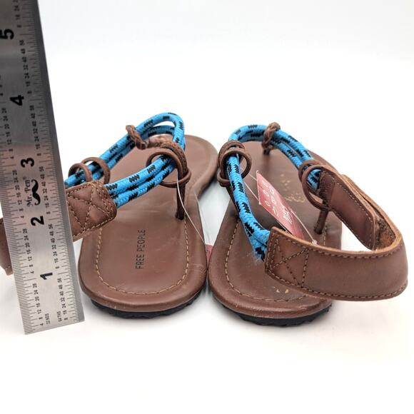 Free People Island Hopping Wrap Sandals Women's Brown Luggage Size US7 EU37.5 - Picture 4 of 13